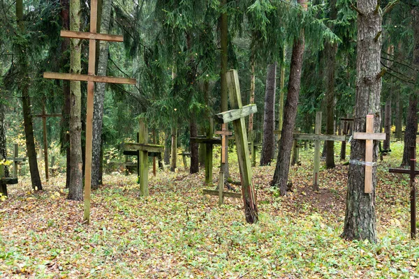 Minsk Biélorussie Novembre 2020 Mémorial Aux Victimes Répression Stalinienne Kurapaty — Photo