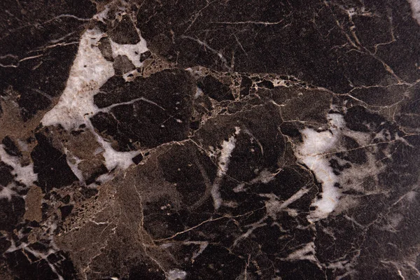 大理石の質感 黒と茶色の石の背景 — ストック写真