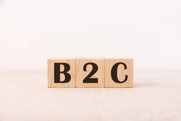 Business Acronym B2C Business Consumer Ξύλινα Γράμματα Του Αλφαβήτου — Φωτογραφία Αρχείου