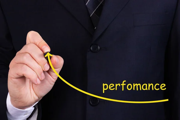 Manager Homme Affaires Coach Plan Leadership Pour Augmenter Performance Entreprise — Photo
