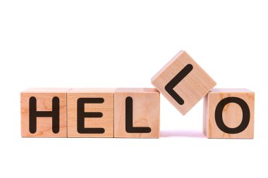 Işık tablosu ve ışık arkaplan üzerine yazılmış Hello kelime kavramı