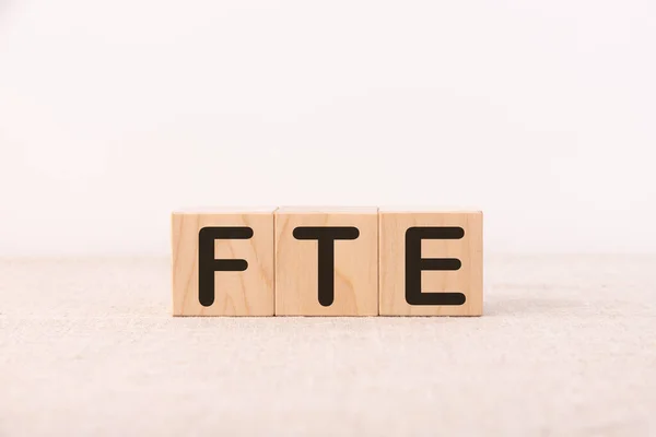 Fte Word Concept Written Light Table Light Background — Stock Photo, Image