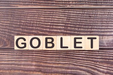 GOBlet kelime ahşap yapı taşları ile yapılır