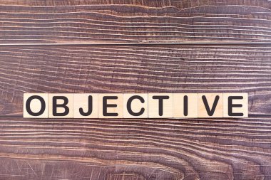 OBJECTIVE kelime ahşap yapı taşları ile yapılır