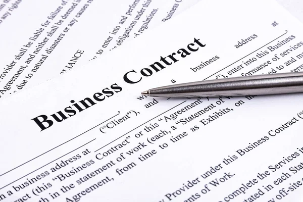 Pen Lies Contract Business Relationship Concept Stock Picture