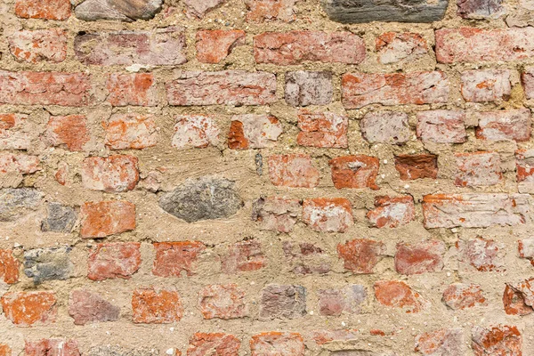 Cegła Muru Starego Europejskiego Zamku Mir Kamienne Tło Ściany — Zdjęcie stockowe