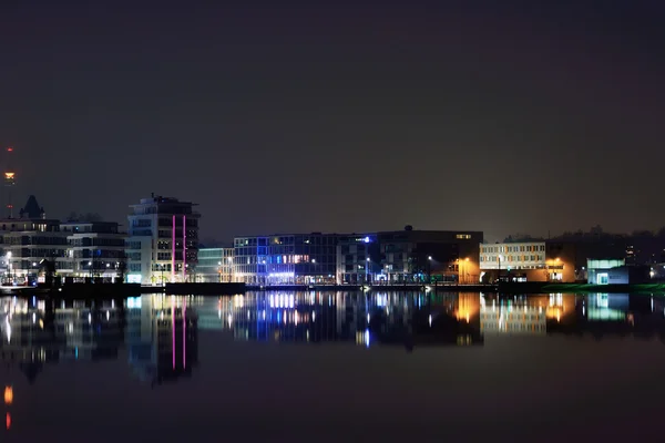 Phönix-See bei Nacht Stockbild