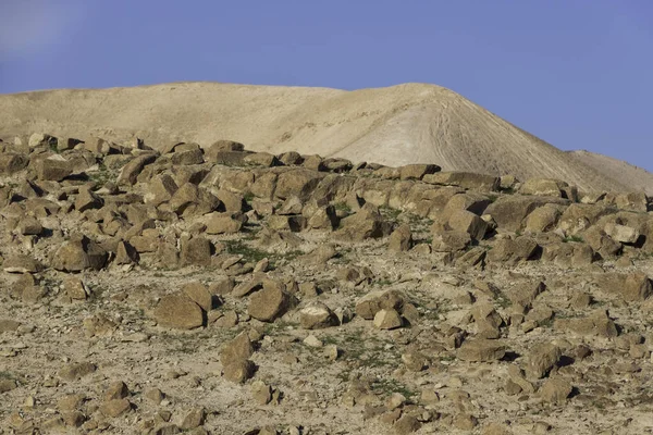 Montanhas Rochosas Arenosas Deserto Judeia Israel — Fotografia de Stock