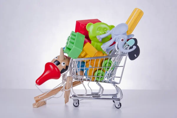 Shopping for toys Royalty Free Stock Images