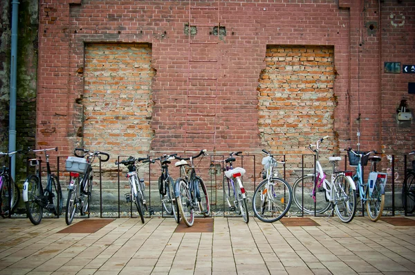 Fietsen in de stad — Stockfoto