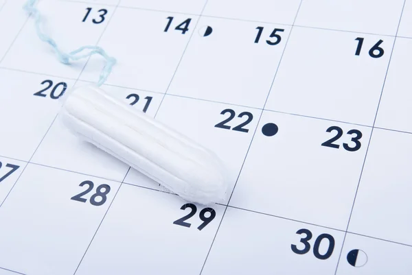 Tampon sur le calendrier — Photo