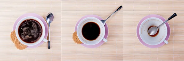 Trittico di caffè — Foto Stock