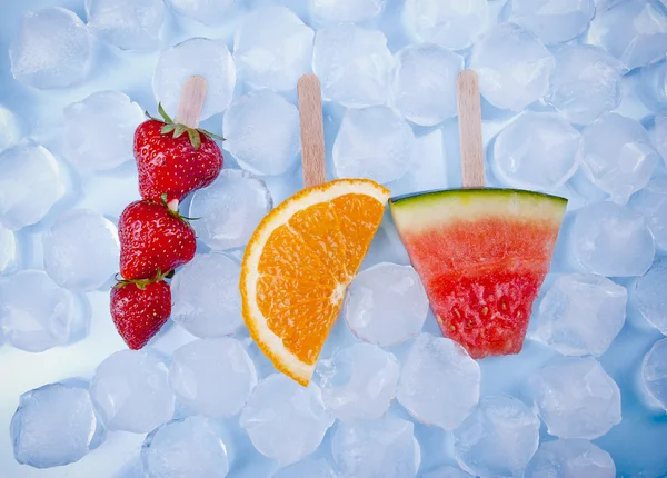 Концепция фруктового мороженого Стоковая Картинка