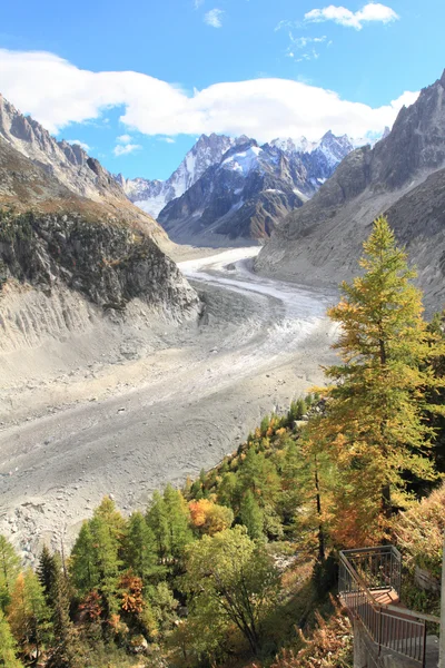 Glaciar en Mont Blanc — Foto de Stock