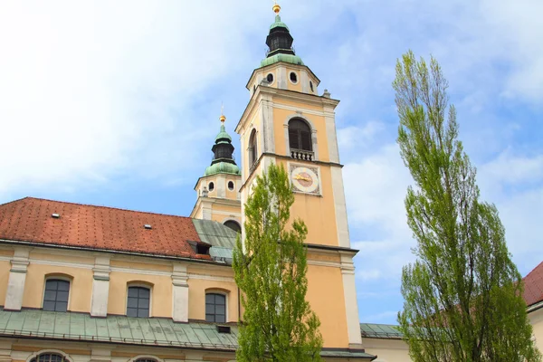 St. Nicholas Kilisesi Slovenya — Stok fotoğraf