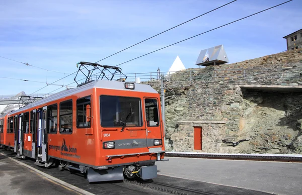 Gare de Gornergrat sur la montagne du Cervin — Photo