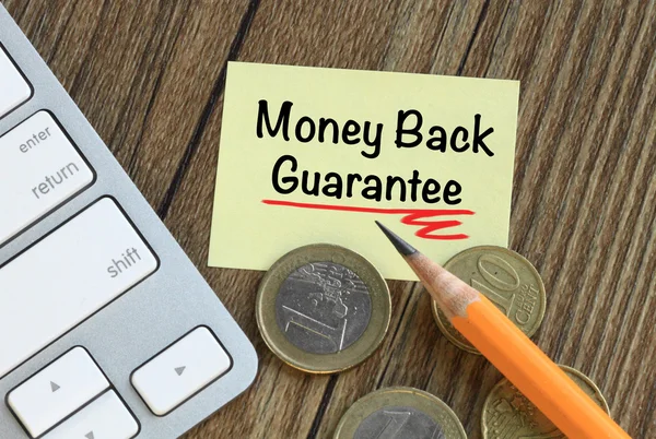 Money back guarantee — Stock Photo, Image