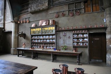  Ortaçağ mutfak Burghley evin 