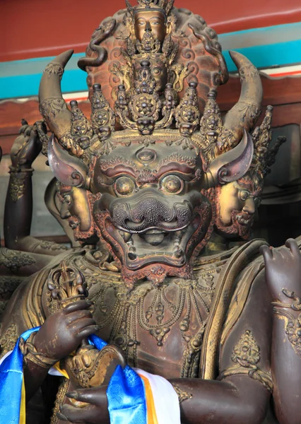 Čínský Bůh socha na Confucius Temple — Stock fotografie