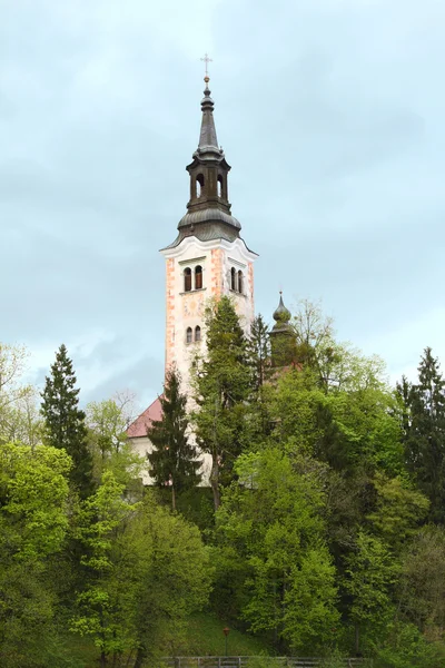 Chiesa di pellegrinaggio del lago di Bled — Foto Stock