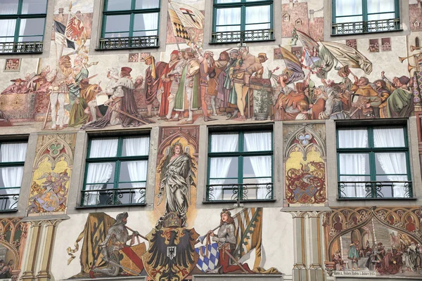 Freskenhaus in der Konstanzer Altstadt — Stockfoto