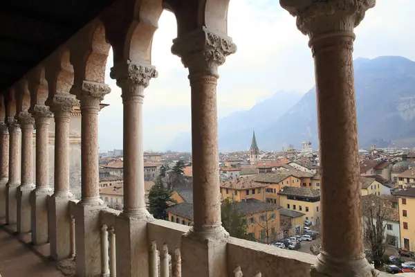 Cidade Trento Vista Castelo — Fotografia de Stock