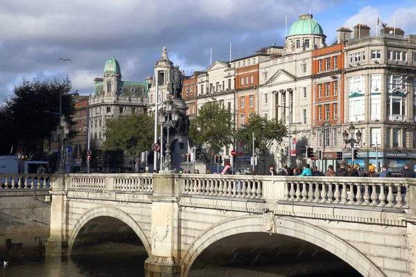 Dublino Irlanda Ottobre 2018 Paesaggio Urbano Affollato Ottobre 2018 Dublino — Foto Stock