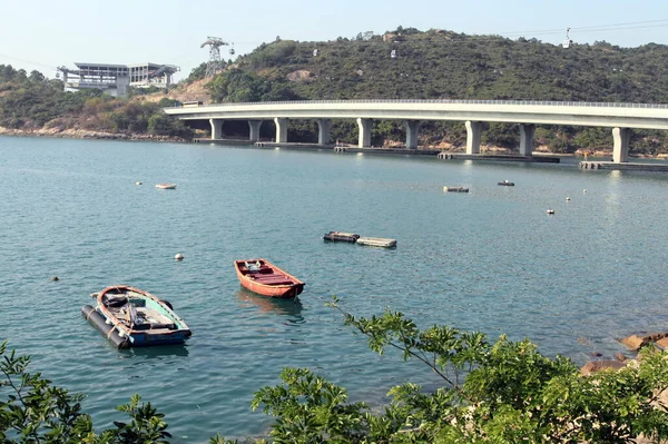 Pobřežní Krajina Tung Chung Ostrově Lantau Hongkong — Stock fotografie