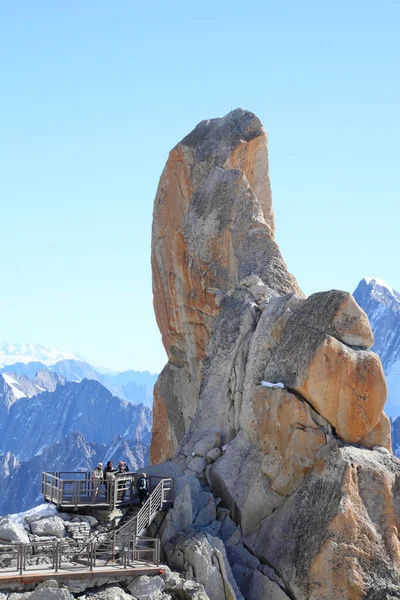 Mont Blanc França Outubro 2011 Paisagem Alpina Rochosa Outubro 2011 — Fotografia de Stock