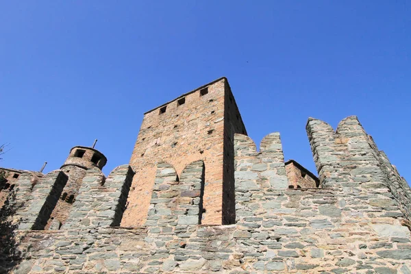 Middeleeuwse Vesting Van Aosta Italië — Stockfoto