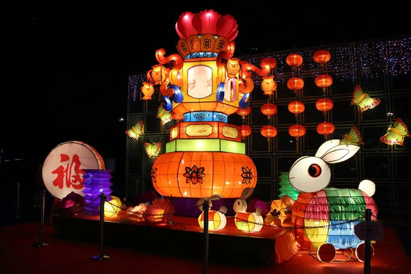 Hong Kong China Oct 2017 Lantern Decoration Mid Autumn Festival — Stock Photo, Image