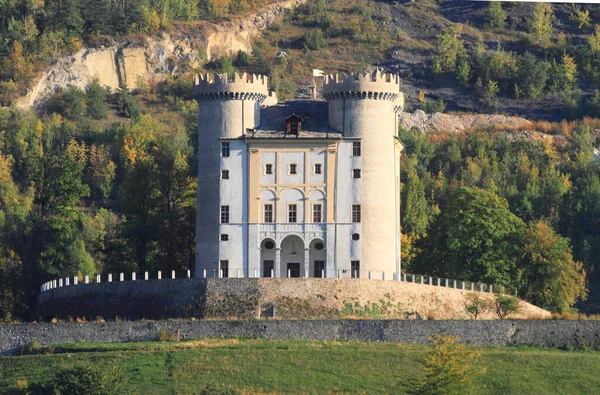 Castello Aymavilles Talya Nın Aosta Şehrinde Tarihi Bir Şato — Stok fotoğraf