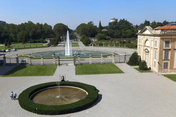 Monza Italia Septiembre 2019 Jardín Fuente Villa Real Monza Septiembre —  Fotos de Stock
