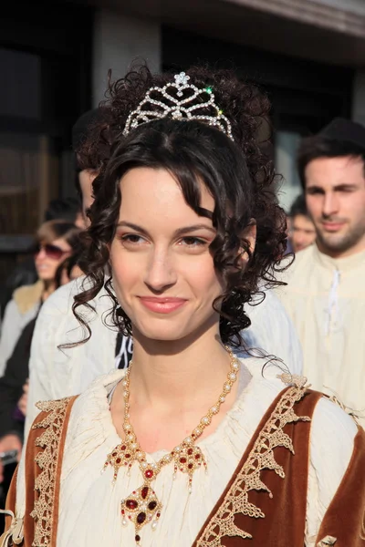 Venetian actress at Venice carnival