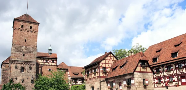 Středověký hrad Norimberk — Stock fotografie