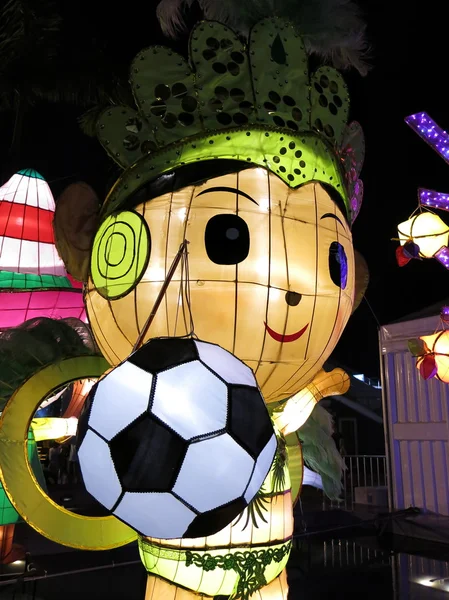 Cartoon lantern at mid autumn carnival — Stock Photo, Image
