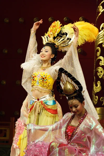 Tang dynasty dance in Xian — Stock Photo, Image