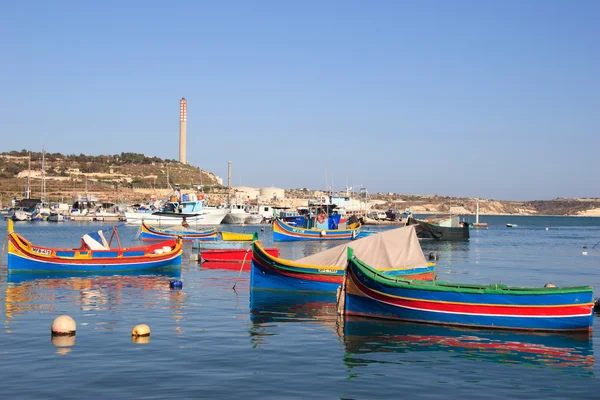 Baía de Marsaxlook de Malta — Fotografia de Stock