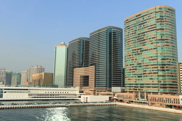 Harbour and city center in Hong Kong — Stock Photo, Image