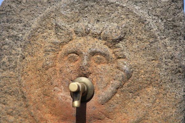 Torneira de água antiga Pompeia, Itália — Fotografia de Stock