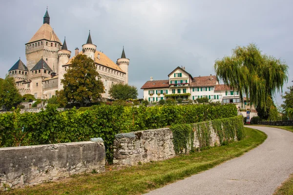 Venkovské krajiny ve městě Morges — Stock fotografie