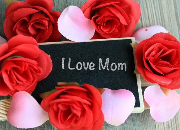 I love Mom message — Stock Photo, Image