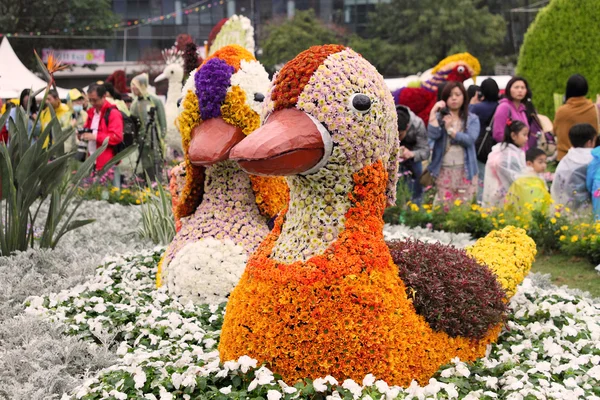 Цветочная выставка в Гонконге — стоковое фото