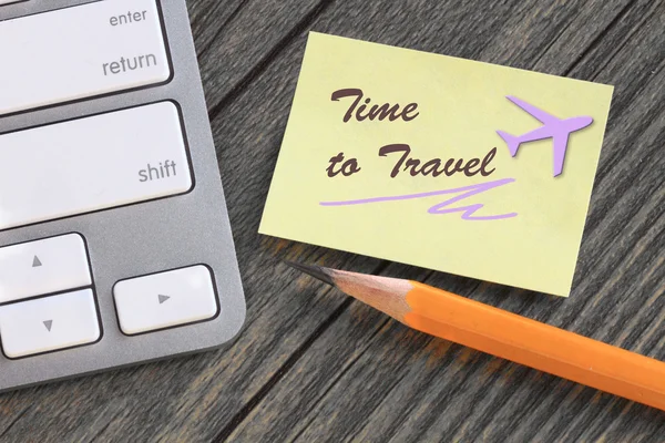 Concept of time to travel — Stock Photo, Image