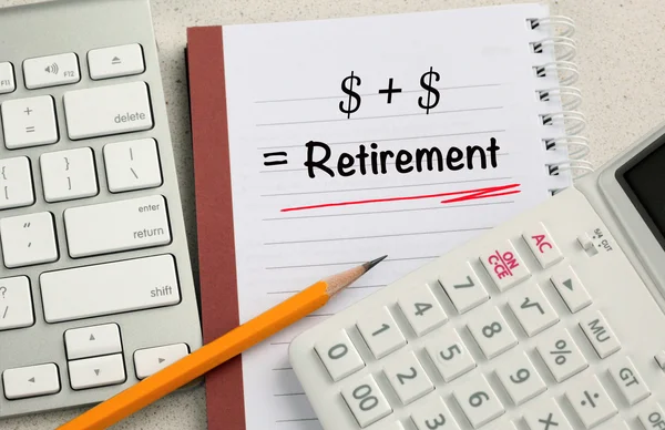 Begreppet pension — Stockfoto