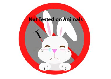 hiçbir hayvan tavşan işareti ile testleri