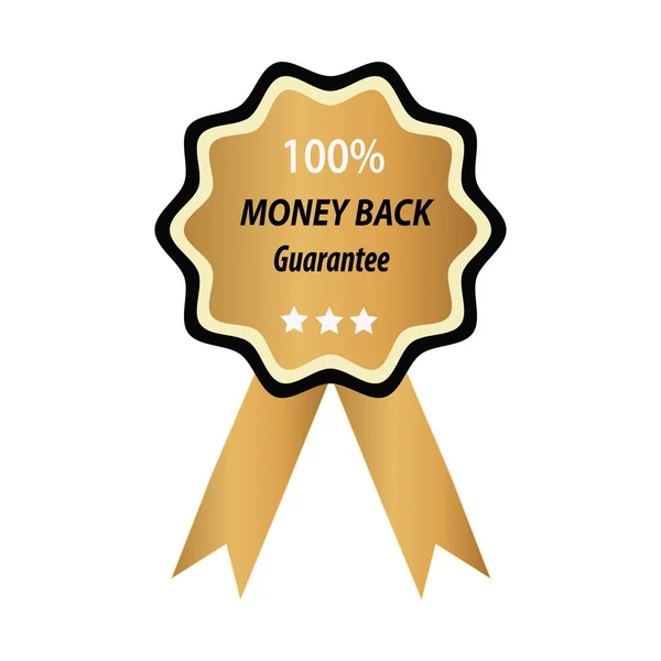100% money back guarantee — Stock Vector