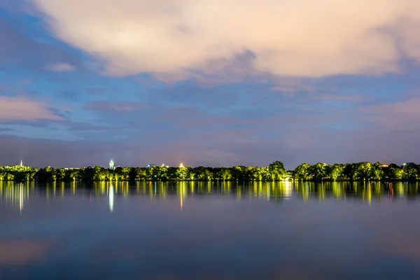 Night view of West Lake — Stock Photo, Image