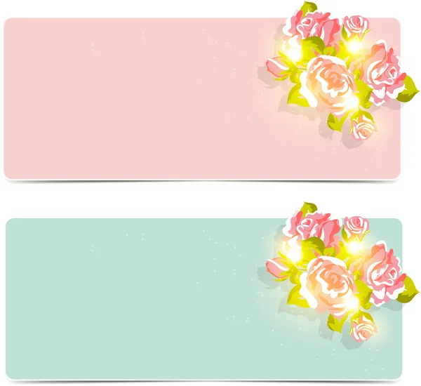Shabby Chic floral Patterns — Stockvector