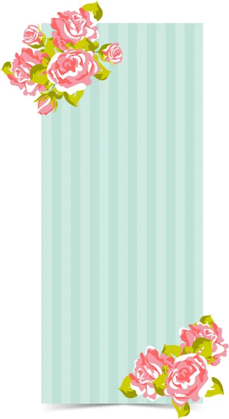 Floral uitnodiging patroon — Stockvector